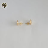 (1-1127-6) Gold Laminate - Evil Eye Earrings - BGF