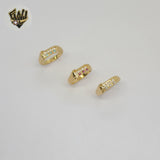 (1-3051-4) Laminado Oro - Anillo Doble Circón - BGF