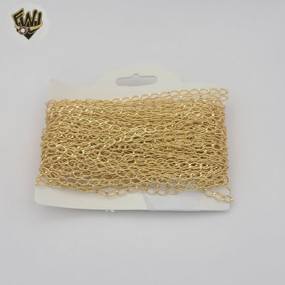 (mfin-Roll) Fornituras chapadas en oro - Rollos de cadena - BGF