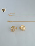 (1-6488) Gold Laminate -  Round Set - BGF