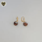 (1-1189-1) Gold Laminate - Bead Earrings - BGF