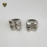 (4-0023) Stainless Steel - Geometric Ring.