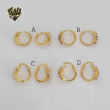 (1-2666) Gold Laminate Hoops - BGO