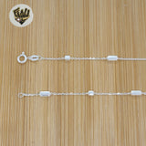 (2-8048-A) 925 Sterling Silver - 3mm Alternative Rolo Link Chain.