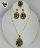 (1-6276-1) Gold Plated - Stones and Zircon Set - 20".