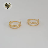 (1-3063-3) Laminado de Oro - Anillo Doble Infinito - BGF