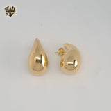 (1-2955) Gold Laminate - Chunky Drop Earrings - BGF