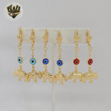 (1-1244-1) Gold Laminate - Long Earrings - BGF