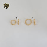 (1-2514-1) Gold Laminate - Plain Small Huggies - BGF