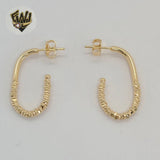 (1-2983-2) Gold Laminate - Spiral Half Hoops - BGF