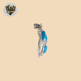 (2-1615) 925 Sterling Silver - Stone Pendant.
