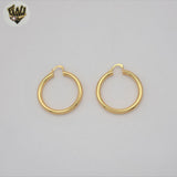 (1-2699-3) Gold Laminate - Classic Plain Hoops - BGO