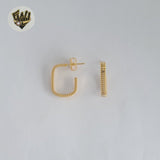(1-2963) Gold Laminate - Half Hoops - BGF