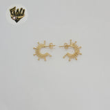 (1-2930-2) Gold Laminate - Sun Half Hoops - BGF