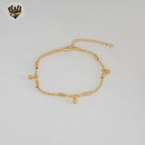 (1-0758) Gold Laminate - 2mm Combined Rope Bracelet - BGF