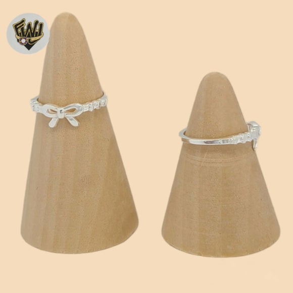 (2-5015-1) 925 Sterling Silver -Bow Ring