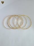 (1-4017-1) Gold Laminate - 2mm Three Tone Bangles - Dozen - BGO