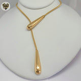 (4-7026-1) Stainless Steel - 2.5mm Lariat Necklace  .