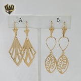 (1-1223-5) Gold Laminate - Long Earrings - BGF