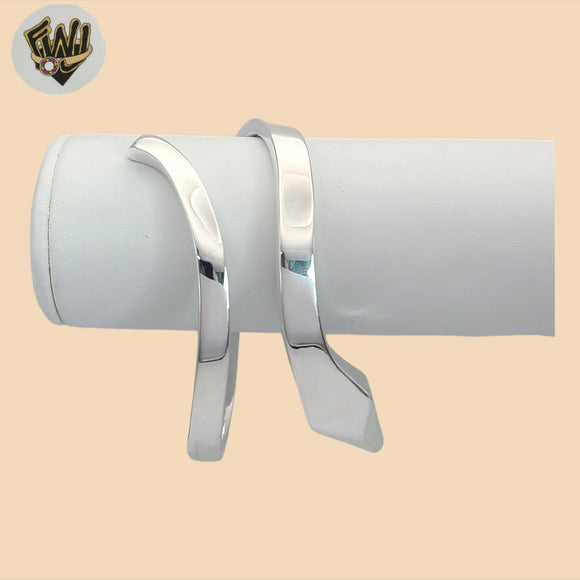 (2-0712) 925 Sterling Silver - 4mm Plain Snake Bangles - 3