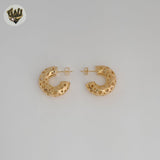 (1-2929) Gold Laminate - Carved Half Hoops - BGF