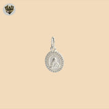 (2-1087) 925 Sterling Silver - Sacred Heart of Maria Pendants.