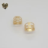 (1-3049-4) Anillo tallado en oro laminado - BGO