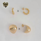 (1-2981) Gold Laminate - Half Hoops - BGF
