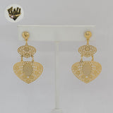 (1-1244-7) Gold Laminate - Long Earrings - BGF