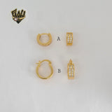 (1-2634-3) Gold Laminate - Zircon Hoops - BGO