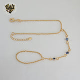 (1-0569-1) Pulsera de cadena de mano de 2 mm laminada en oro - 18 cm - BGF