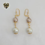 (1-1236-5) Gold Laminate - Long Earrings - BGF