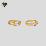 (1-3077-1) Gold Laminate - Zircon Band Ring - BGO