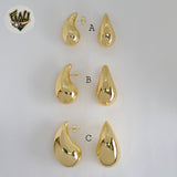 (1-2756-1) Gold Laminate - Chunky Drop Earrings - BGO