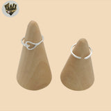 (2-5289) 925 Sterling Silver - Heart Toe Ring.