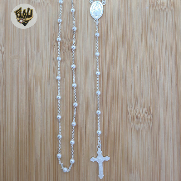 (2-2306) Plata de ley 925 - Collar Rosario - 24