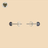 (2-3420) Plata de Ley 925 - Aretes Bolas 