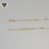 (1-3310-1) Laminado de Oro - Rosario de la Virgen Milagrosa de 4,5 mm - 24" - BGF