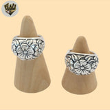 (2-5060) 925 Sterling Silver - Flowers Ring