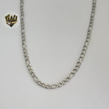 (4-3287-S) Stainless Steel - 3.5mm Figaro Link Chain.