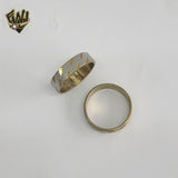 (4-0001-2) Stainless Steel - Two Tone Ring.