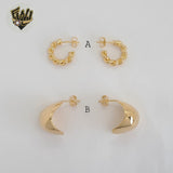 (1-2981) Gold Laminate - Half Hoops - BGF