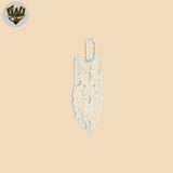 (2-1452) 925 Sterling Silver - Wolf Pendants.
