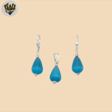(2-6749) Plata de ley 925 - Conjunto de corazones.