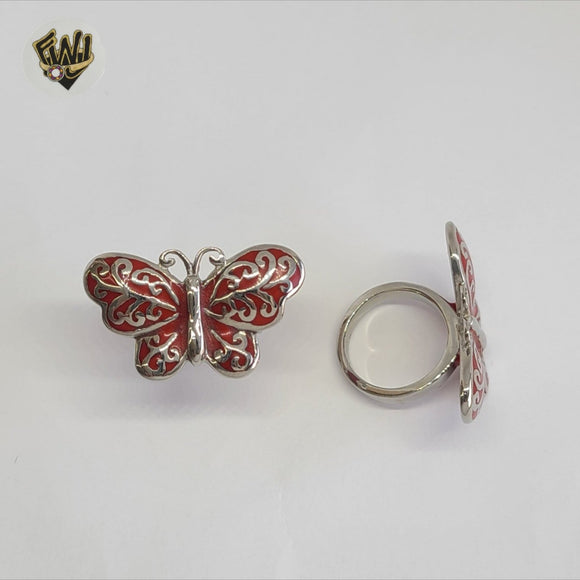 (4-0050-4) Stainless Steel -  Butterfly Ring.