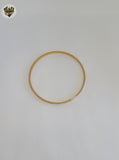 (1-4032) Laminado de oro - Brazaletes de dos tonos de 3 mm - Docena - BGO
