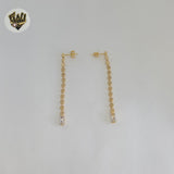 (1-1205-7) Gold Laminate - Dangle Balls Earrings - BGF