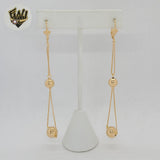 (1-1241-1) Gold Laminate - Long Earrings - BGF