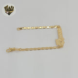 (1-0967) Gold Laminate - 3mm Mariner Link Kids Bracelet  - 6" - BGF