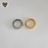 (4-0009) Stainless Steel - Classic Chunky Band Ring.